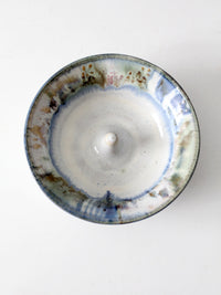 vintage studio pottery apple baker bowl