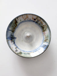 vintage studio pottery apple baker bowl