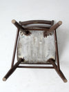 antique primitive plank seat chair