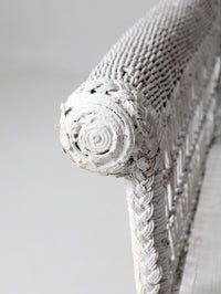 early 20th century painted white loveseat