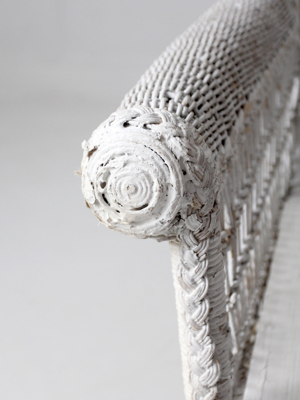 early 20th century painted white loveseat