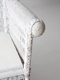 early 20th century painted white loveseat
