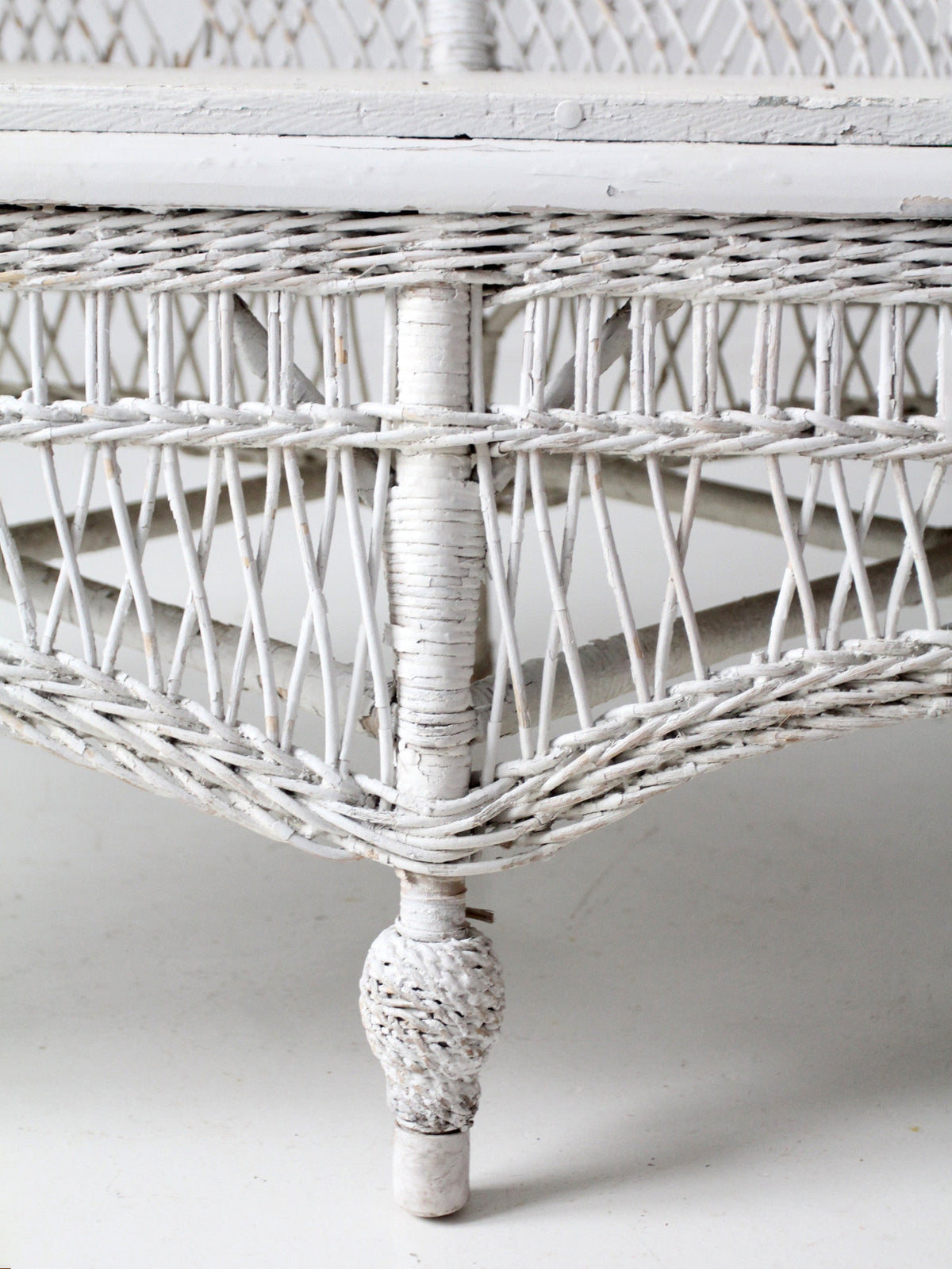 early 20th century painted white loveseat