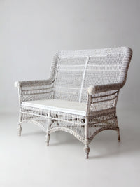 early 20th century painted white loveseat