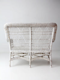 early 20th century painted white loveseat