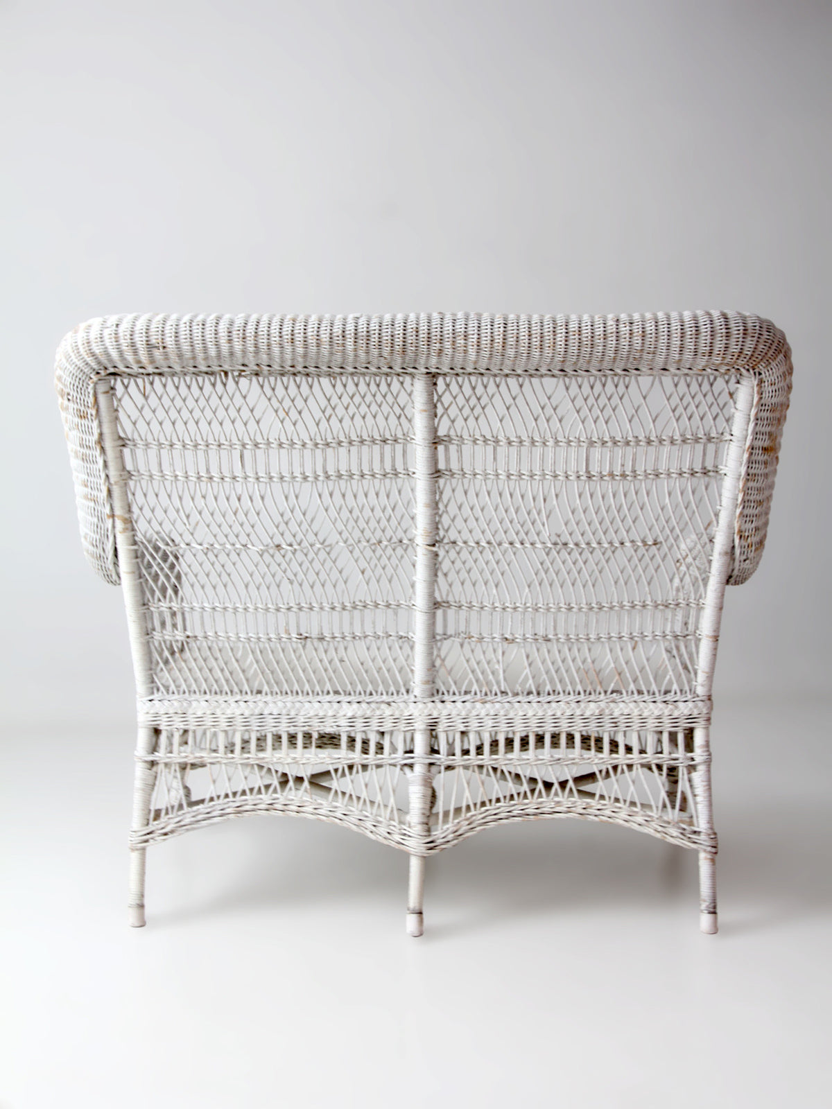 early 20th century painted white loveseat