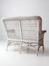 early 20th century painted white loveseat