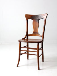 antique splat back dining chair