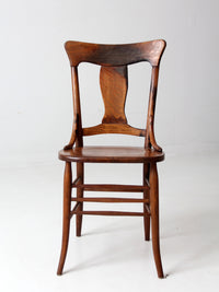 antique splat back dining chair