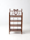 antique Victorian etagere shelf stand