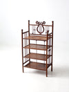 antique Victorian etagere shelf stand