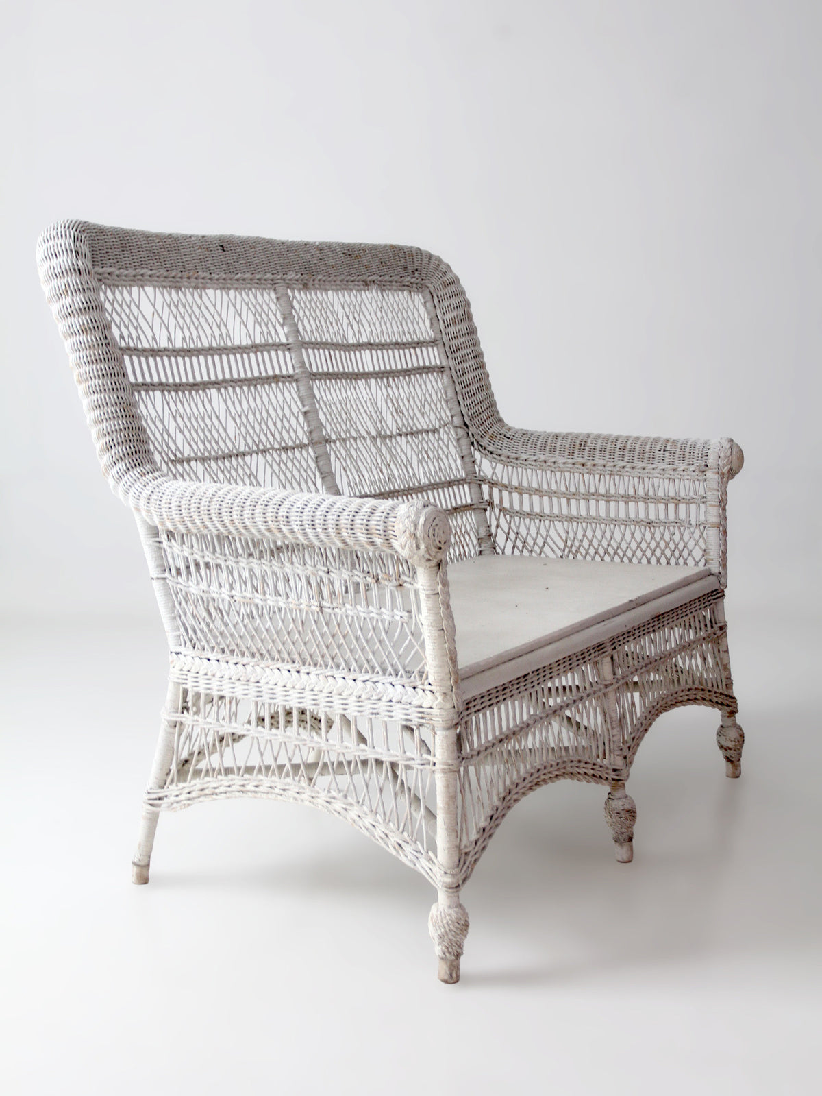 early 20th century painted white loveseat