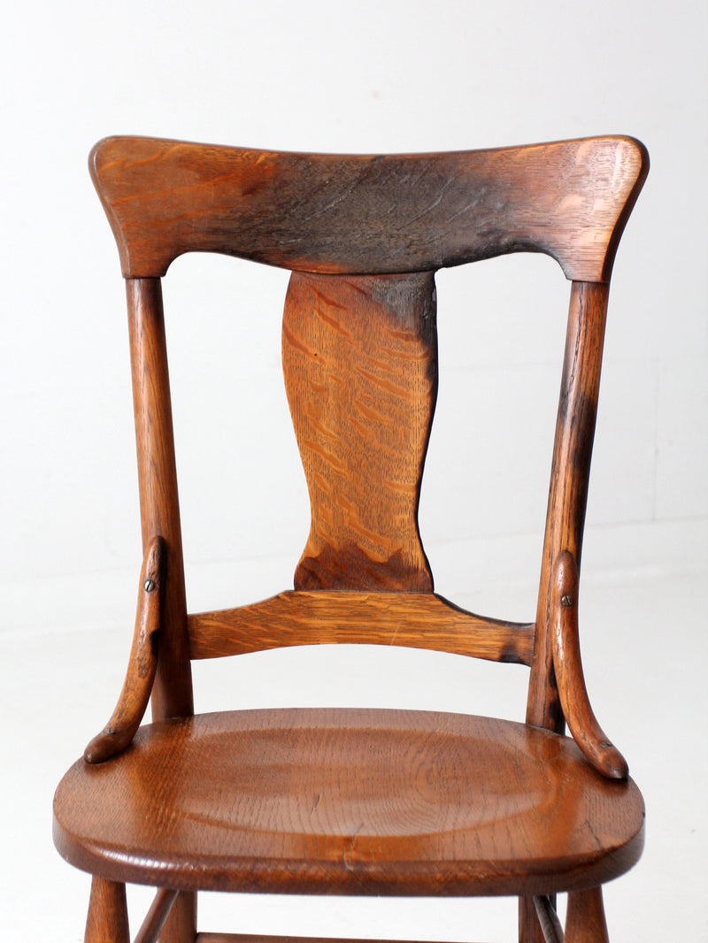 antique splat back dining chair