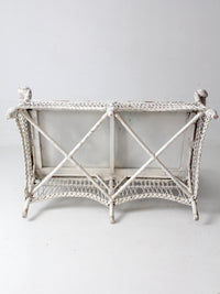 early 20th century painted white loveseat