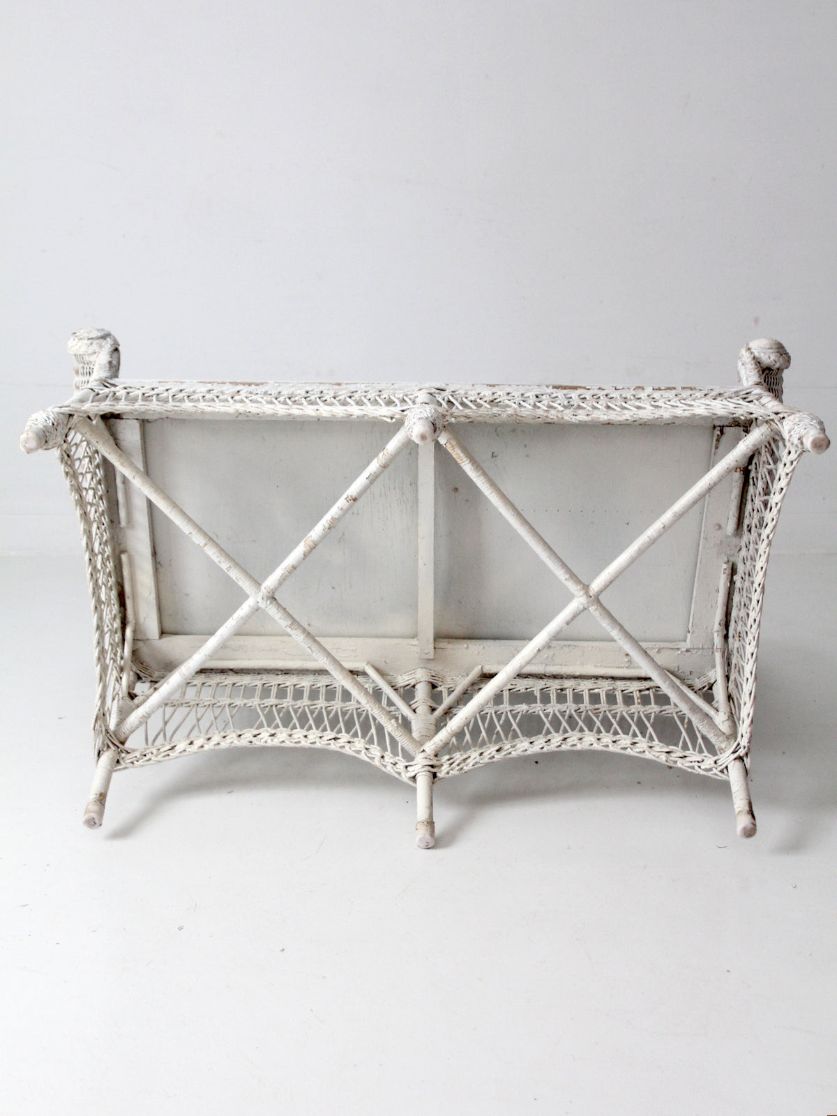 early 20th century painted white loveseat