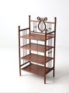 antique Victorian etagere shelf stand