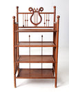 antique Victorian etagere shelf stand
