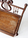 antique Victorian etagere shelf stand