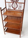antique Victorian etagere shelf stand