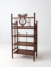 antique Victorian etagere shelf stand