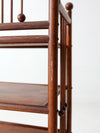 antique Victorian etagere shelf stand