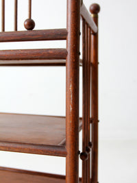 antique Victorian etagere shelf stand