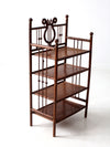 antique Victorian etagere shelf stand