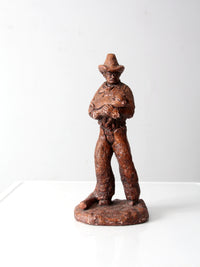 vintage western cowboy statue