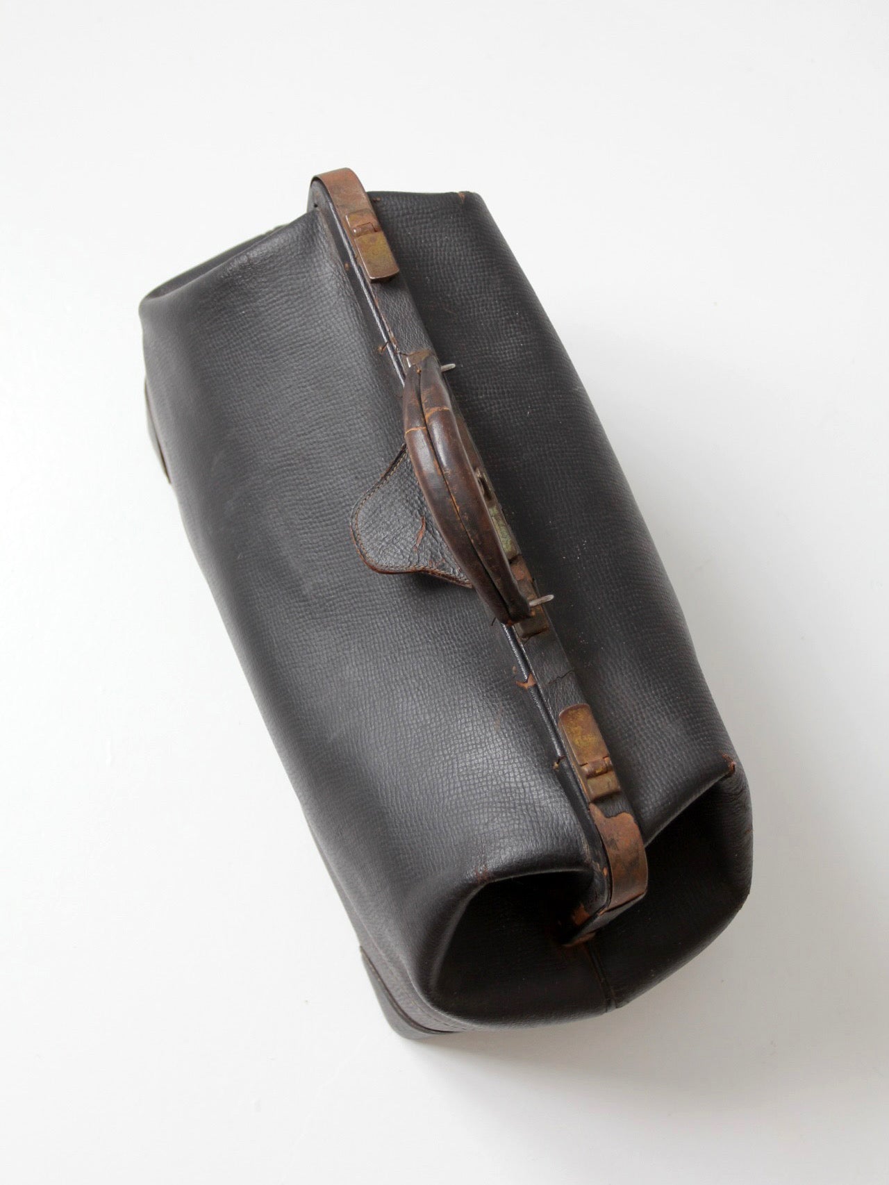 antique black leather doctor's bag
