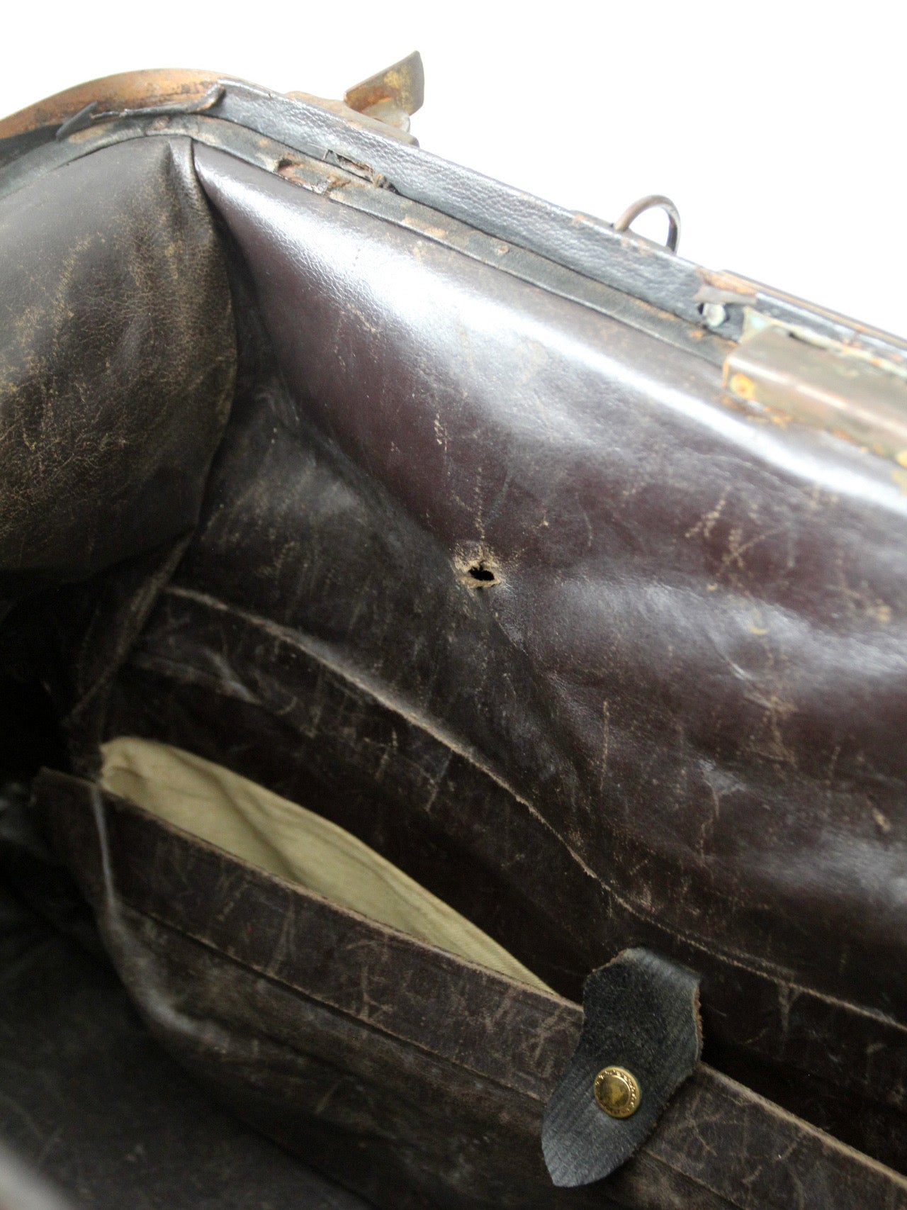 antique black leather doctor's bag