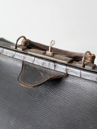 antique black leather doctor's bag