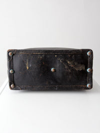 antique black leather doctor's bag
