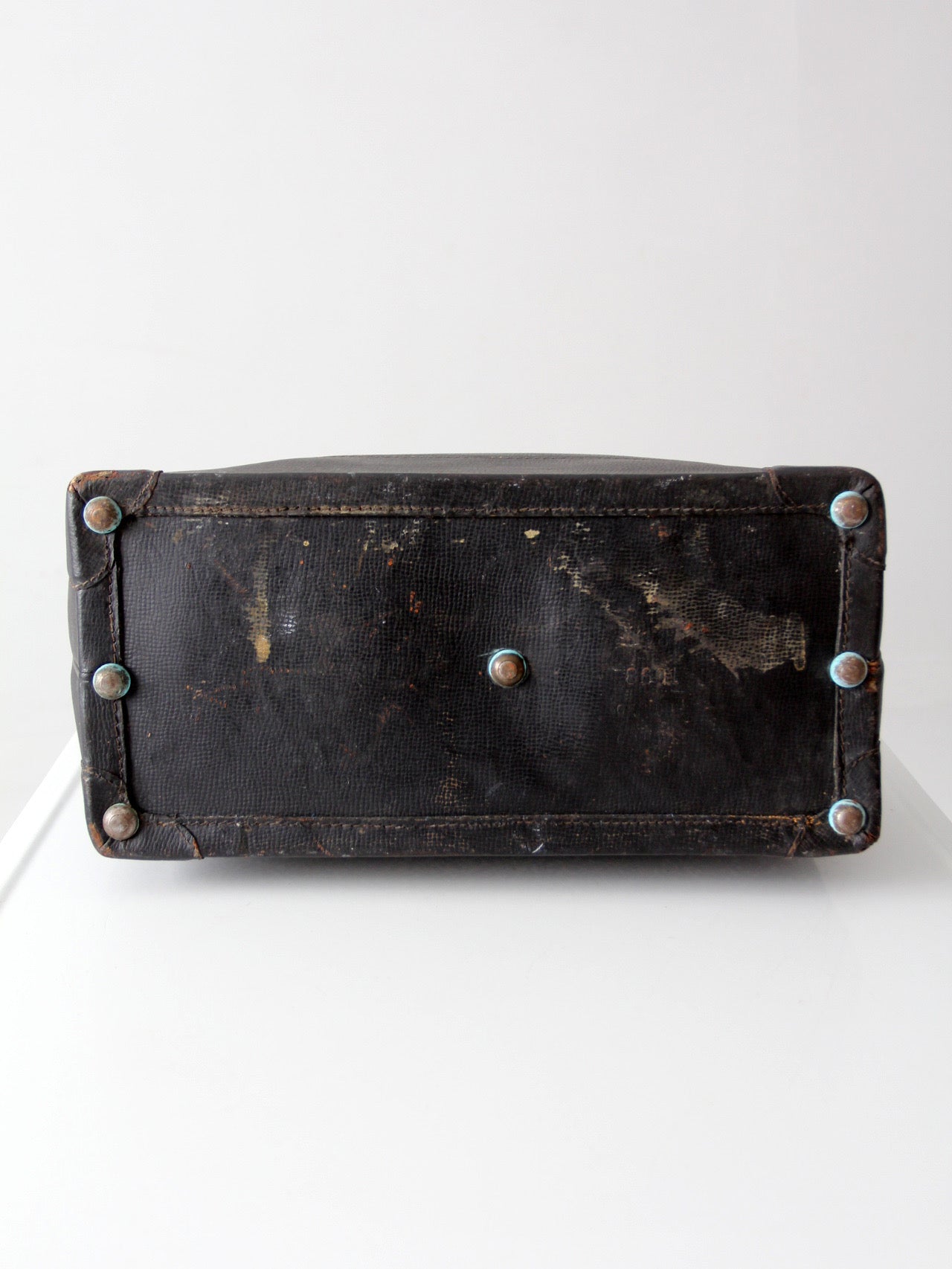antique black leather doctor's bag