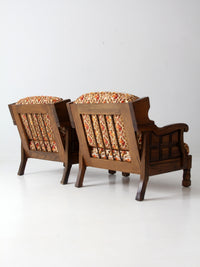 mid century Howard Furniture Mfg chairs pair