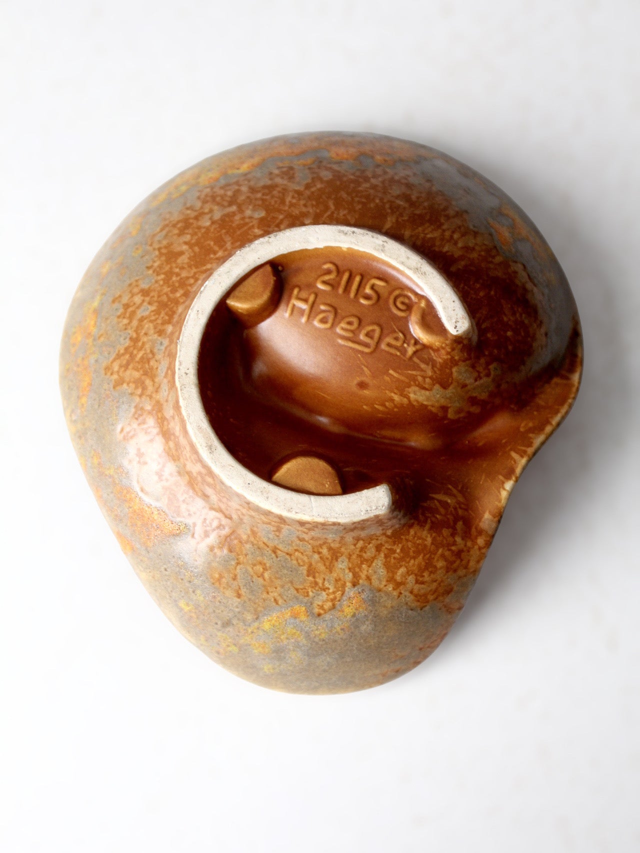 mid-century Haeger pottery ashtray