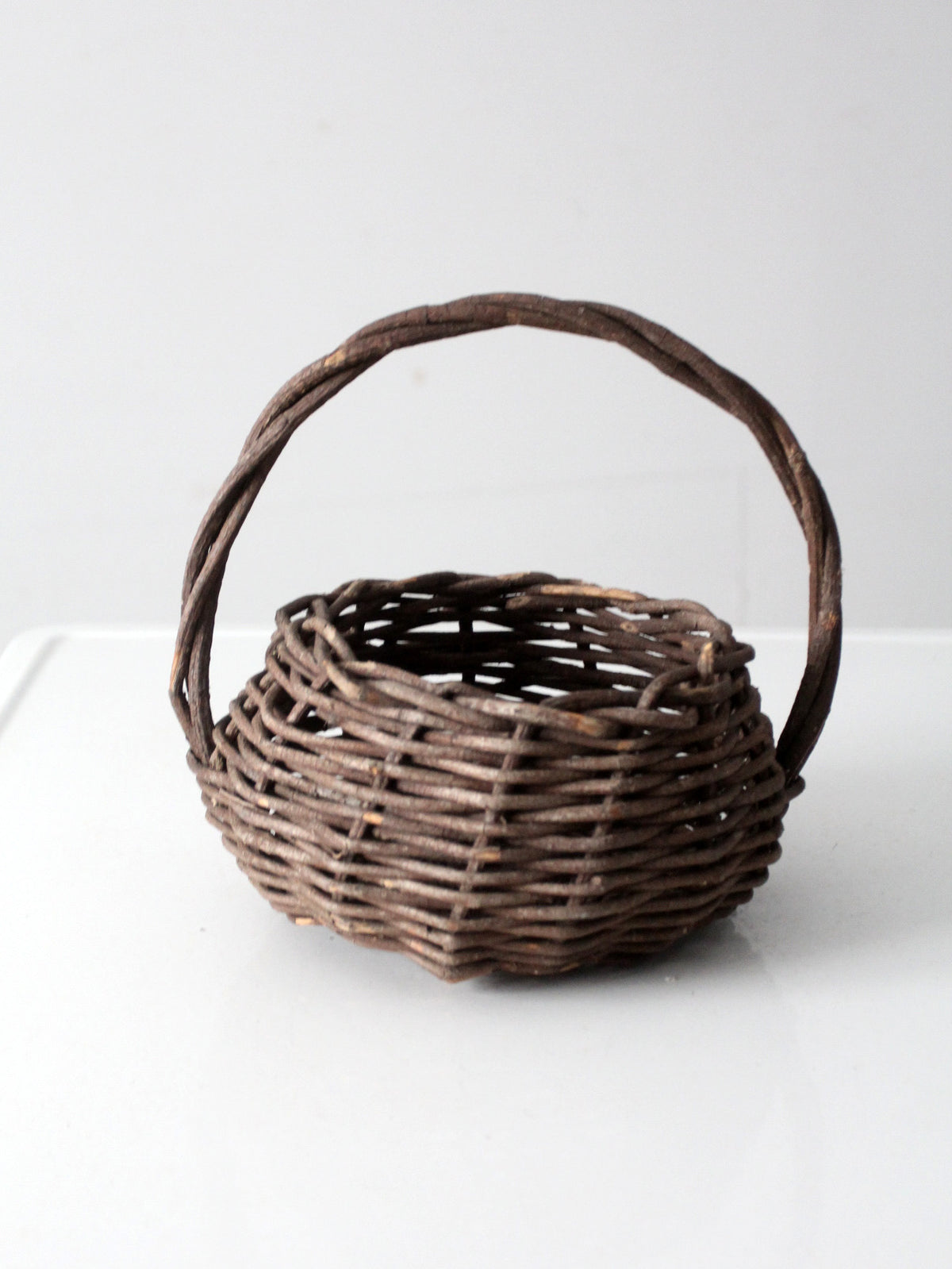 vintage rustic wicker basket