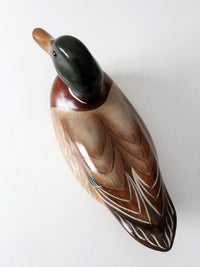 vintage Bob May mallard duck decoy