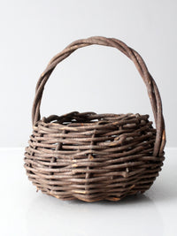 vintage rustic wicker basket