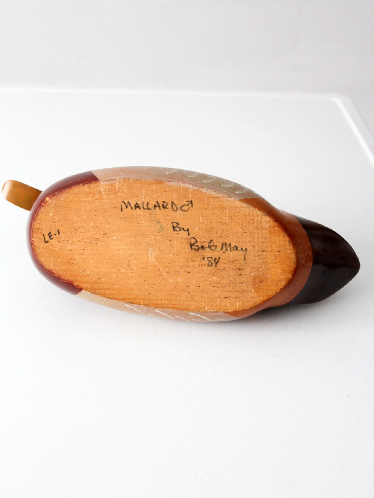 vintage Bob May mallard duck decoy