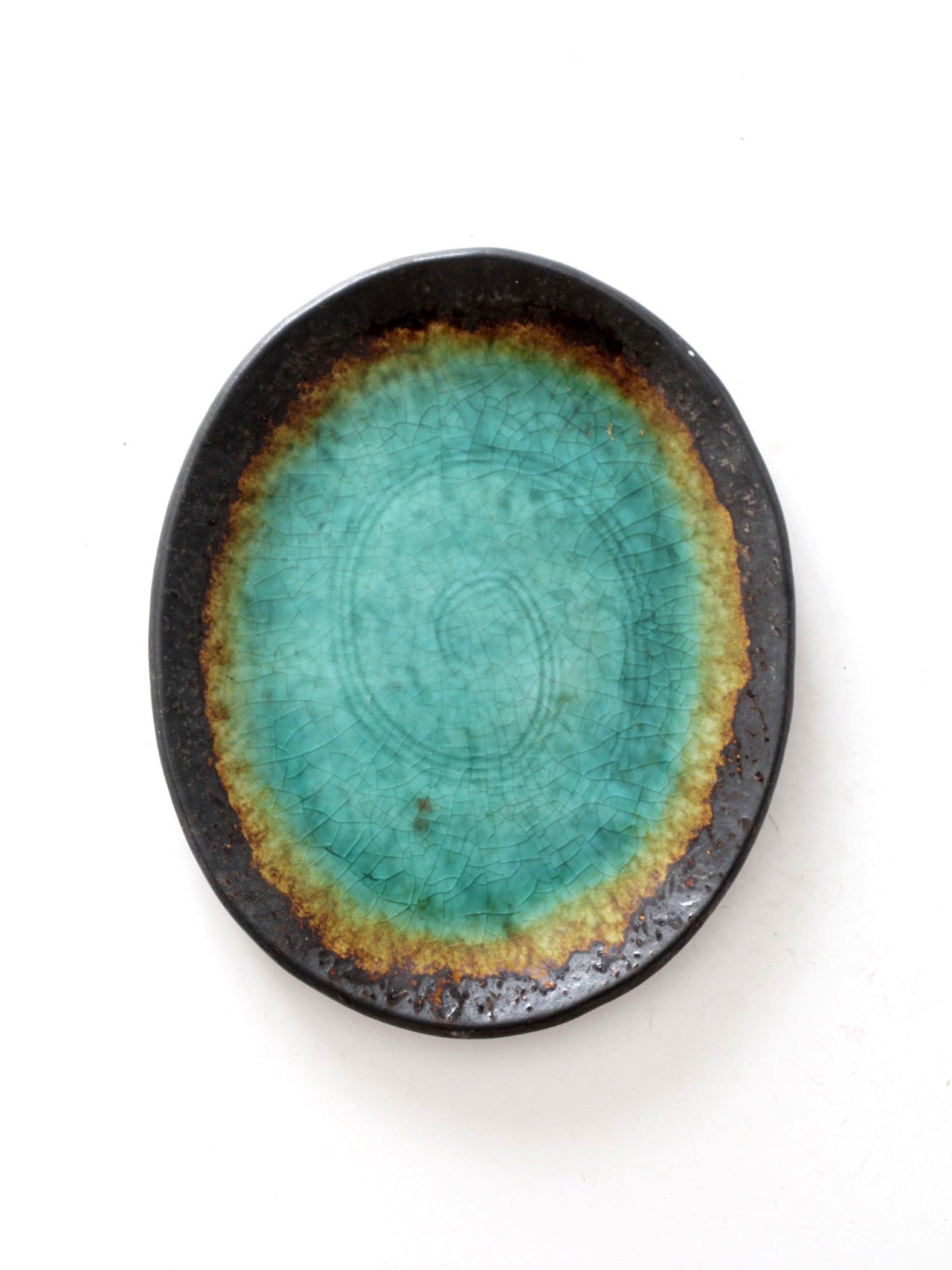 vintage studio pottery plate