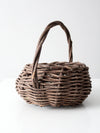 vintage rustic wicker basket