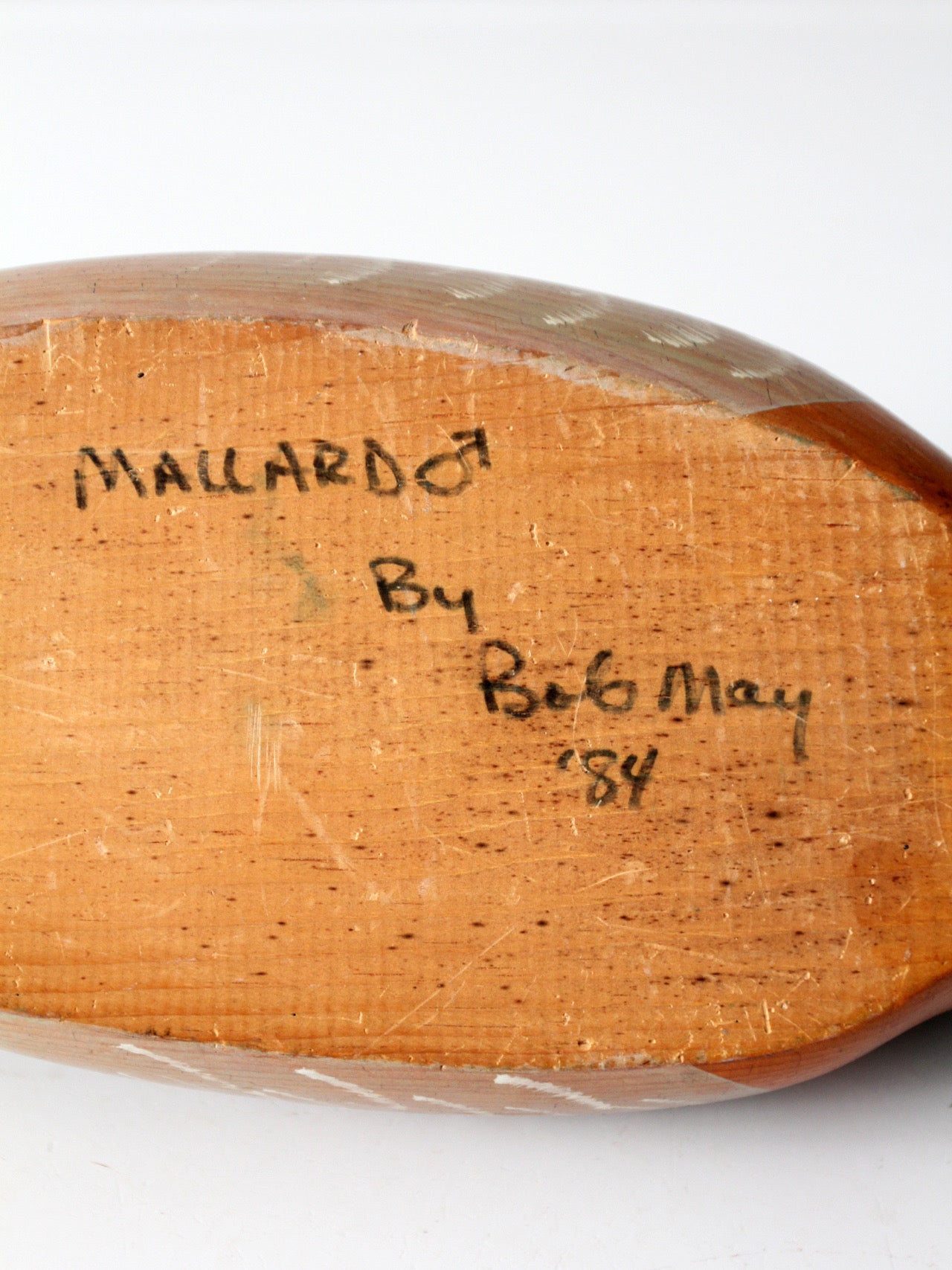 vintage Bob May mallard duck decoy