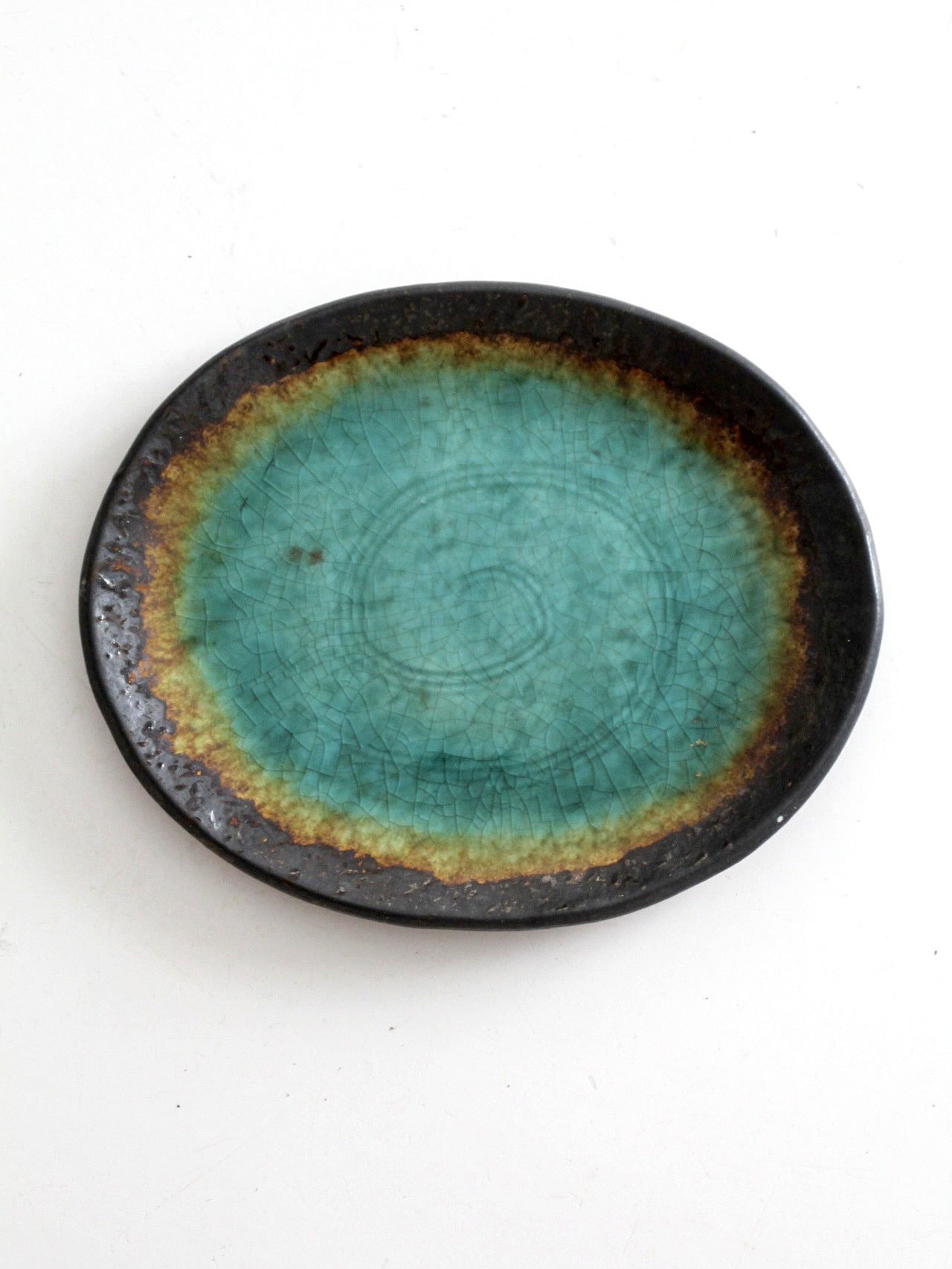 vintage studio pottery plate