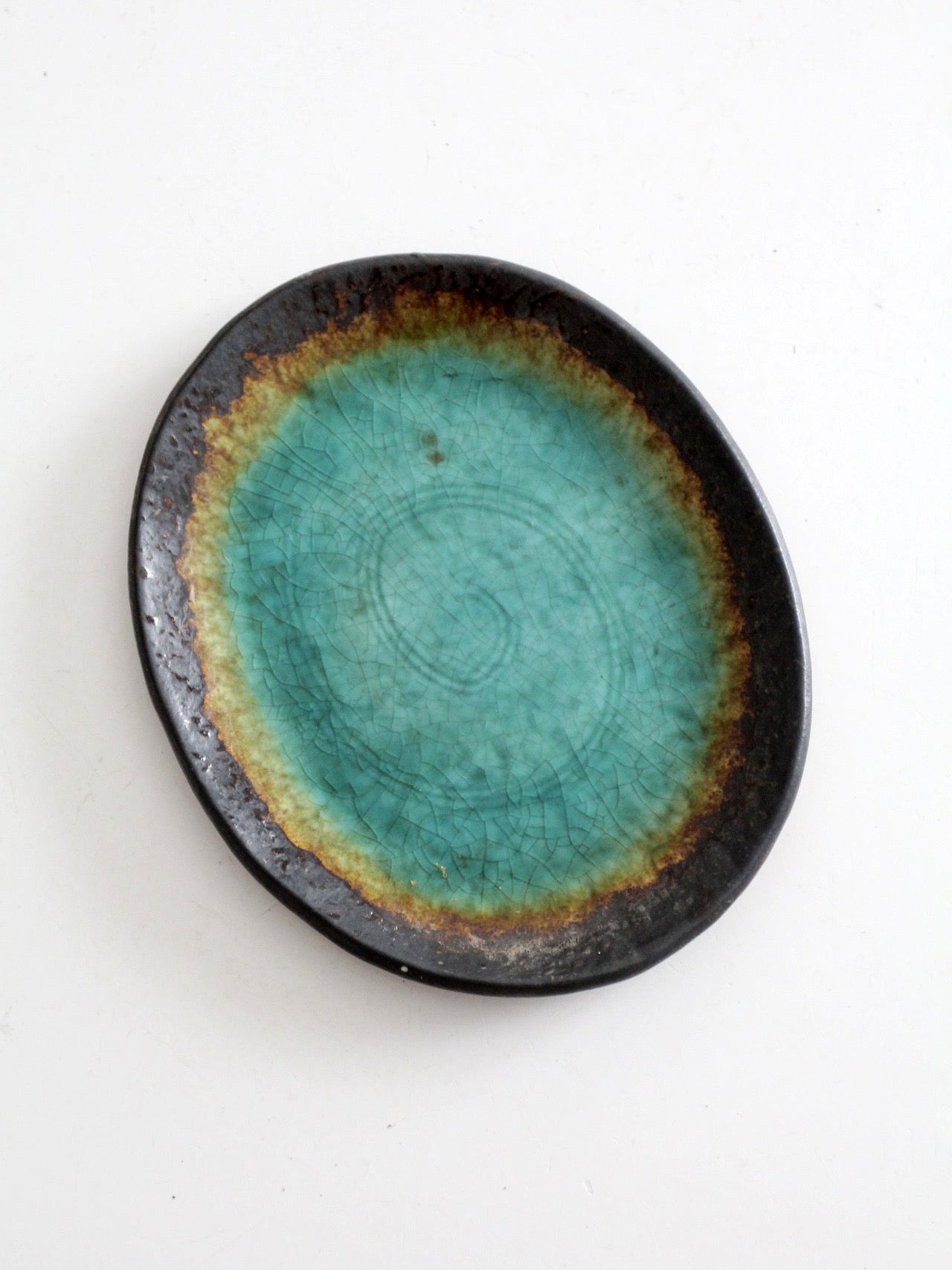 vintage studio pottery plate