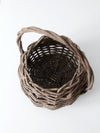 vintage rustic wicker basket