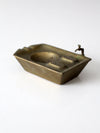 mid-century brass bathtub ashtray