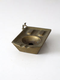 mid-century brass bathtub ashtray