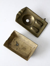 mid-century brass bathtub ashtray