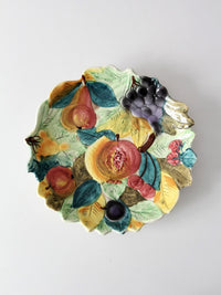 vintage Italian majolica fruit plate