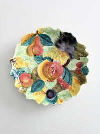 vintage Italian majolica fruit plate